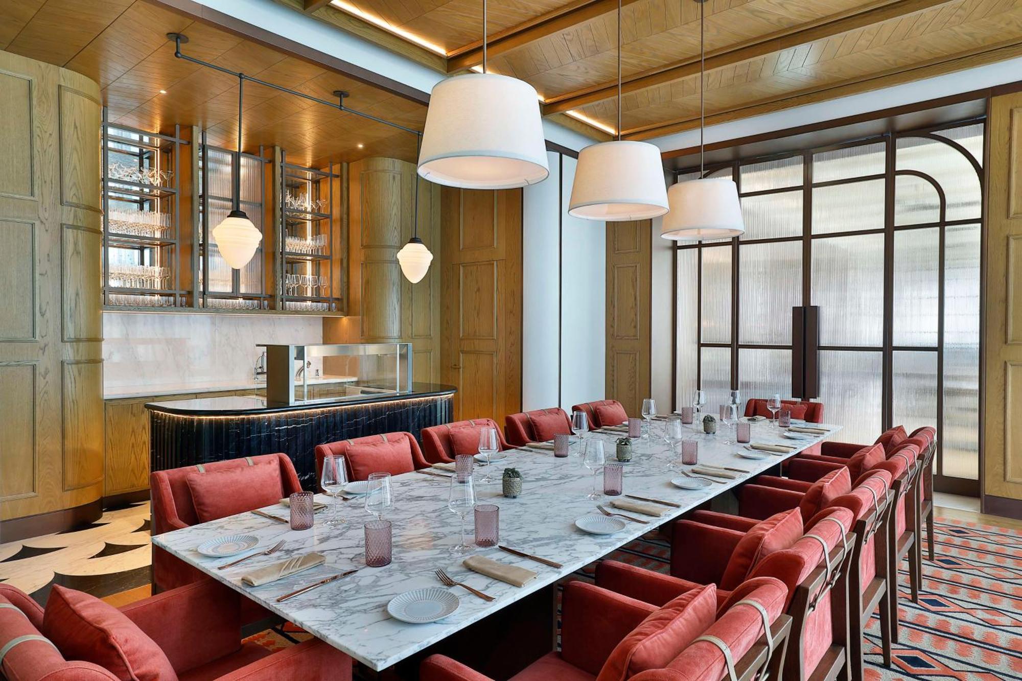 Waldorf Astoria Doha Lusail Dış mekan fotoğraf The private dining room at the restaurant